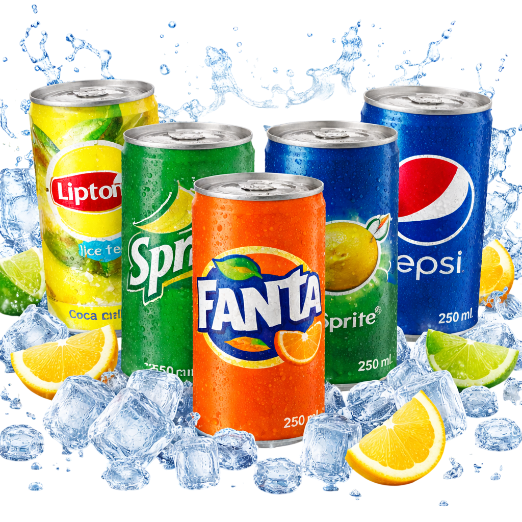 Plusieurs canettes bien fraîches